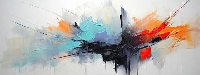 abstract art minimalist brush strokes