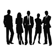 business people silhouette 