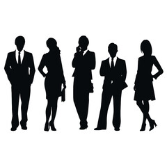 business people silhouette 