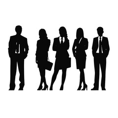 business people silhouette 