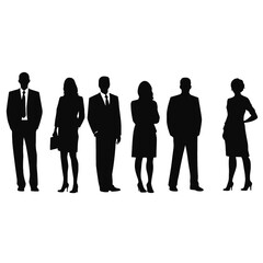 business people silhouette 