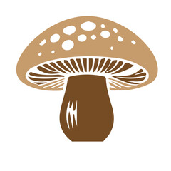 Mushroom and toadstool vector flat design