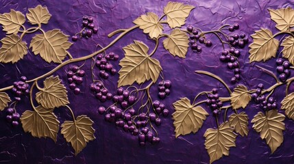 Grapevine foil decorative texture. Grapevine background for artwork