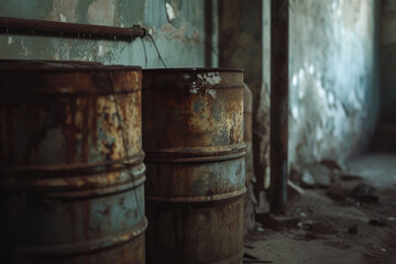 Fototapeta premium Toxic Leakage: Environmental Damage