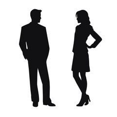business people silhouette 