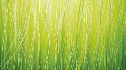 Fototapeta na wymiar Organic Harmony. Abstract Green Lines Creating a Wallpaper Background Illustration Inspired by Nature Beauty