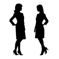 business people silhouette 