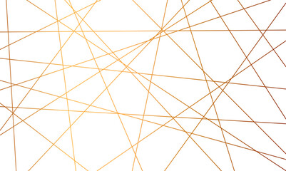 Obraz premium Seamless luxury geometric premium golden random chaotic lines on transparent background. Luxury banner presentation gold line vector, illustration.