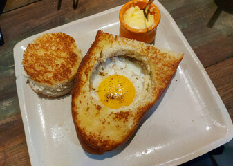 Bread with egg