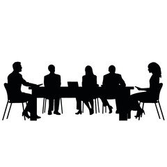 business people silhouette 