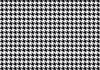 Pepita seamless pattern. Repeating pepito texture. Black houndstooth on white background.  Black and white houndstooth vector pattern.