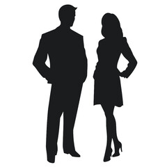 business people silhouette 
