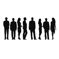 business people silhouette 