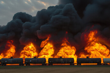 Infernal Carnage: Train Derailment Inferno