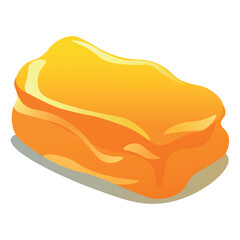 Jelly bean of colorful set. This sweet jelly illustration captures the imagination, making it a delightful addition to any collection against a white backdrop. Vector illustration.