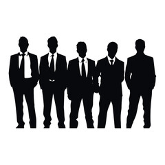 business people silhouette 