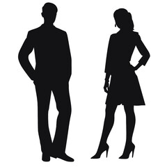 business people silhouette 