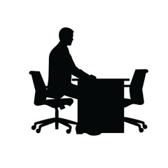 Fototapeta premium business people silhouette 