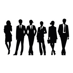business people silhouette 