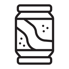 soda can line icon
