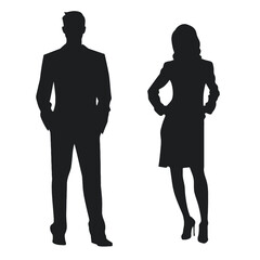 business people silhouette 