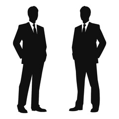 business people silhouette 