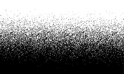 Black on white background. Black and white dissolve halftone grunge effect. Vector Illustration