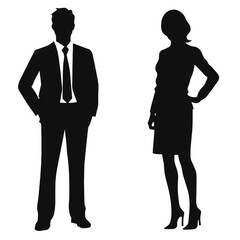 business people silhouette 