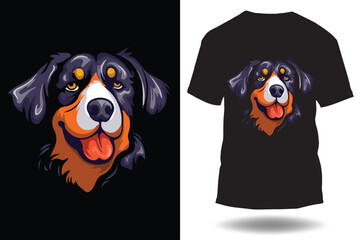 Graphic t-shirt design, typography slogan with cartoon dog ,vector illustration for t-shirt