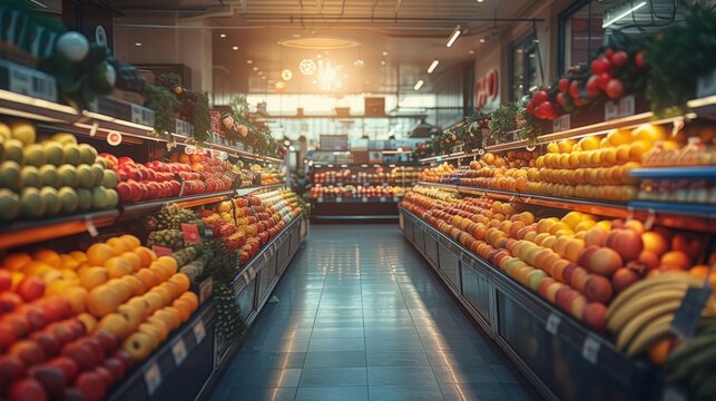 shopping in the supermarket