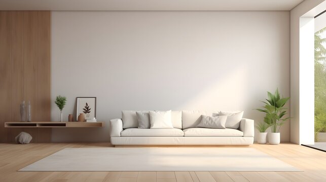 clean and cosy interior beautiful design ideas concept contemporary ideas design element room mockup template showcase backdrop living room with daylight cosy interior background