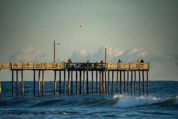 Fishing pier at dawn in Nag's Head.