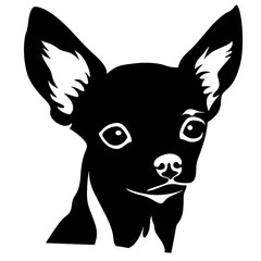 Fototapeta na wymiar Chihuahua silhouette