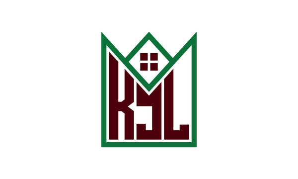 KJL initial letter real estate builders logo design vector. construction ,housing, home marker, property, building, apartment, flat, compartment, business, corporate, house rent, rental, commercial