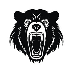 Grizzly bear silhouette