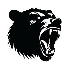 Grizzly bear silhouette