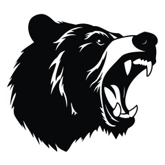 Grizzly bear silhouette