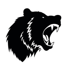 Grizzly bear silhouette