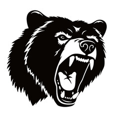 Grizzly bear silhouette