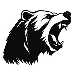 Grizzly bear silhouette