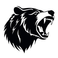 Grizzly bear silhouette