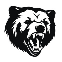 Grizzly bear silhouette