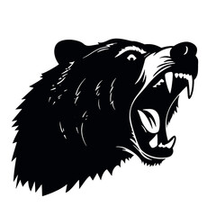 Grizzly bear silhouette