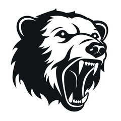 Grizzly bear silhouette