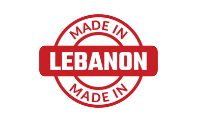 Made In Lebanon Rubber Stamp