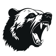 Grizzly bear silhouette