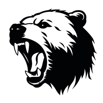 recommend clip art: Grizzly bear silhouette