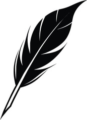 Quill feather pen vector