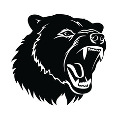 Grizzly bear silhouette