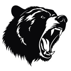 Grizzly bear silhouette